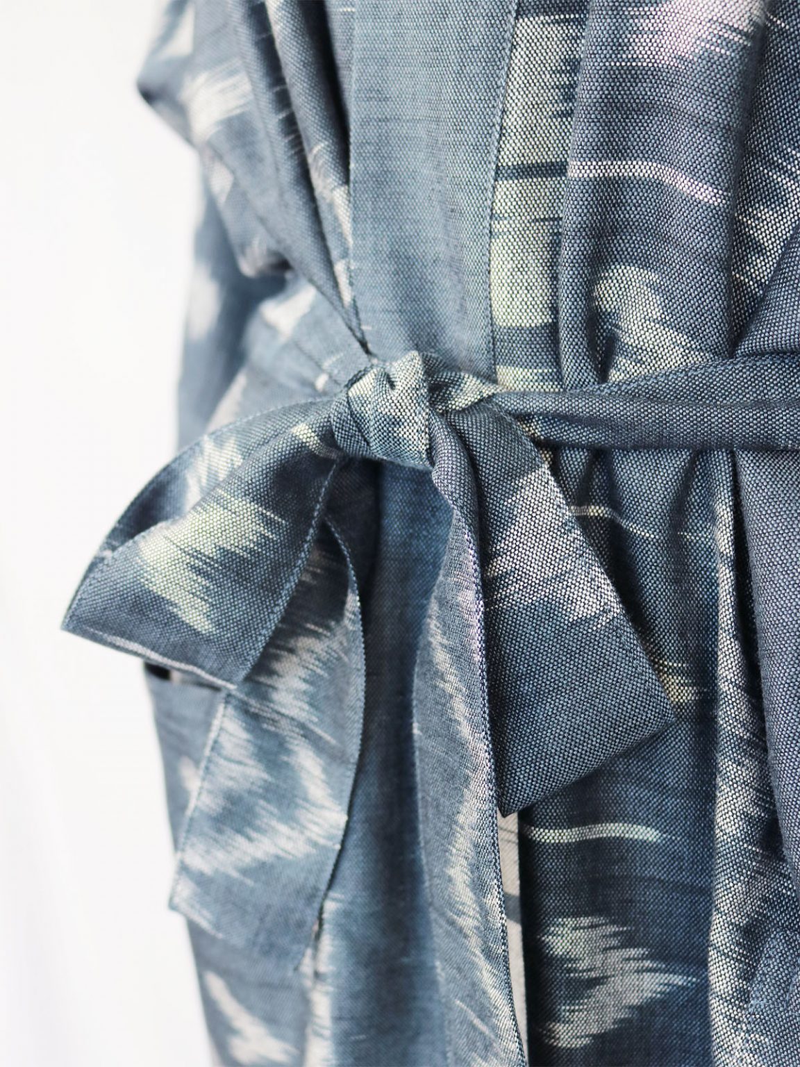 Resort robe, blå, håndvævet bomuld, (h)A.N.D. , Fair Fashionista