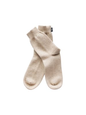 Gobi Cashmere sokker, beige, Mitzie Mee Shop