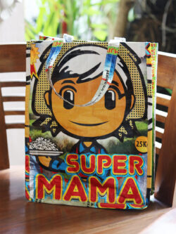 Super Mama Tote Bag - Recycled rissække - Nyoman - Mitzie Mee Shop