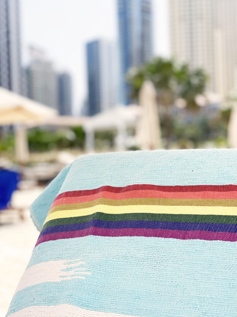 Rainbows Strandhåndklæde - Håndvævet bomuld