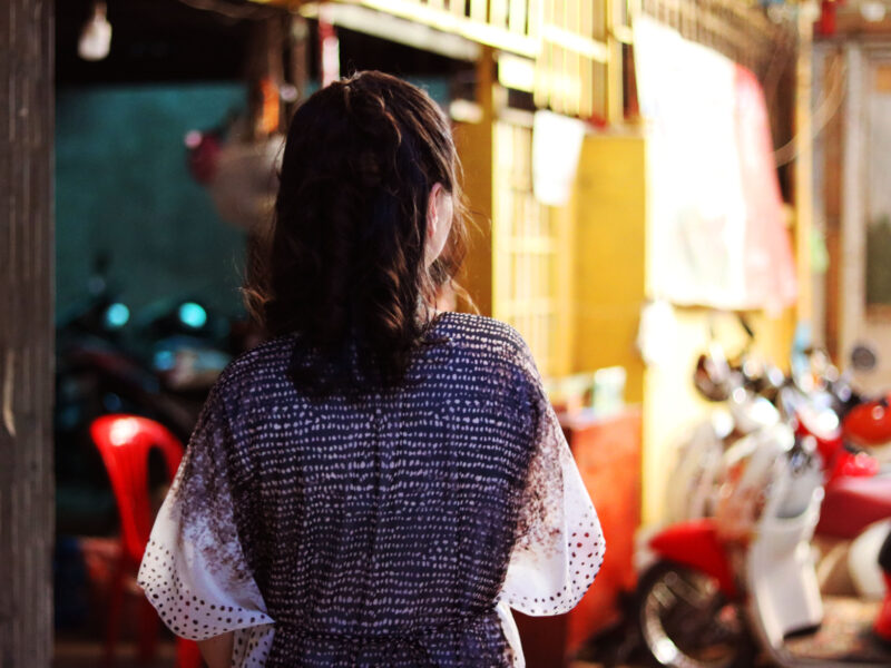 Malibu Chiffon Robe - Lotus Silk Phnom Penh - Fair Fashion - (h)A.N.D. - Mitzie Mee Shop