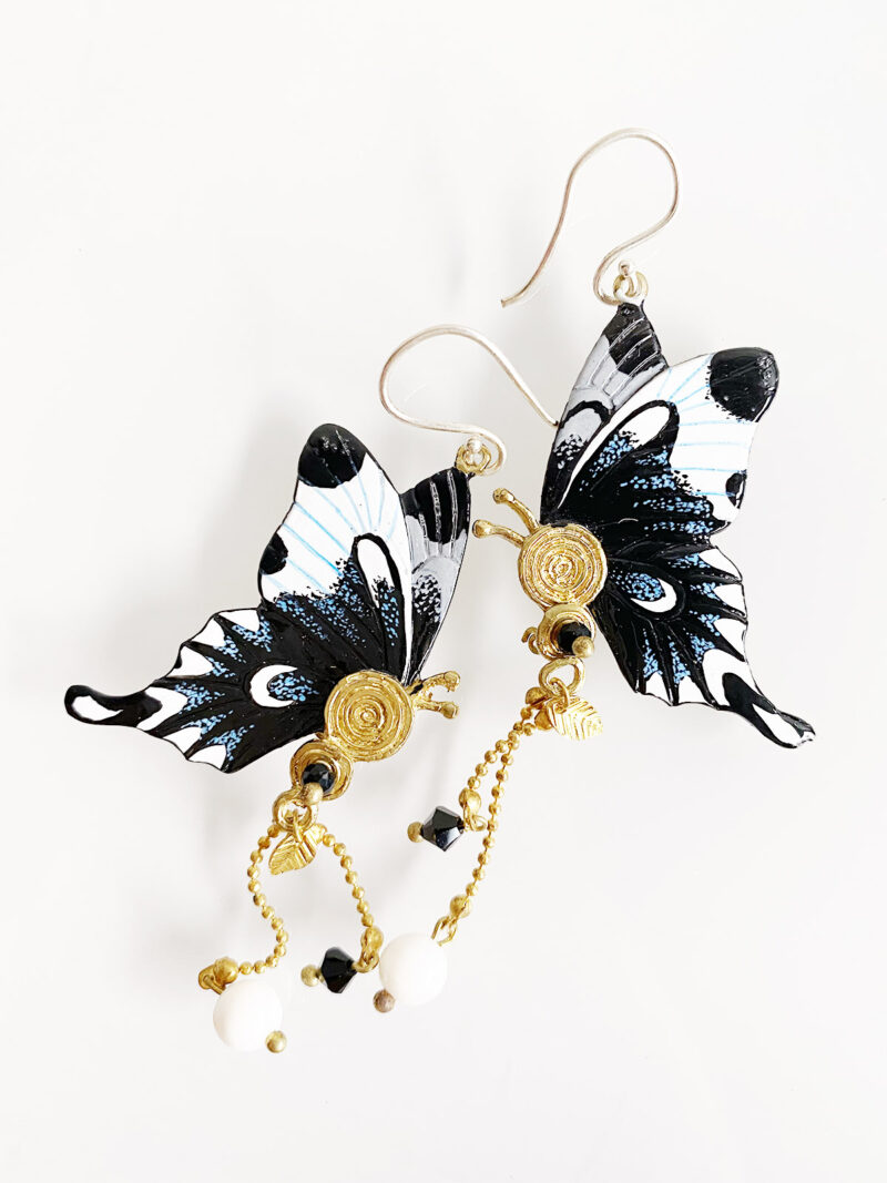 Sommerfugleøreringe Vienna - Håndlavede Smykker - Jewelry Art by Mim