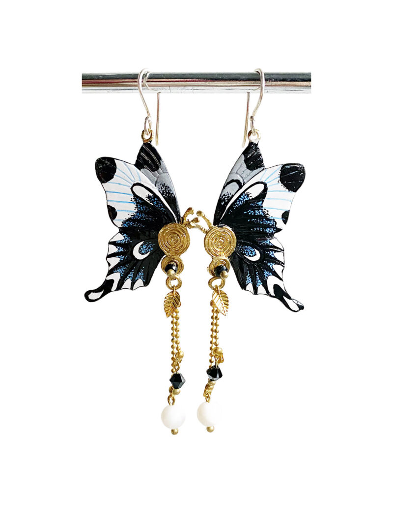 Sommerfugleøreringe Vienna - Håndlavede Smykker - Jewelry Art by Mim