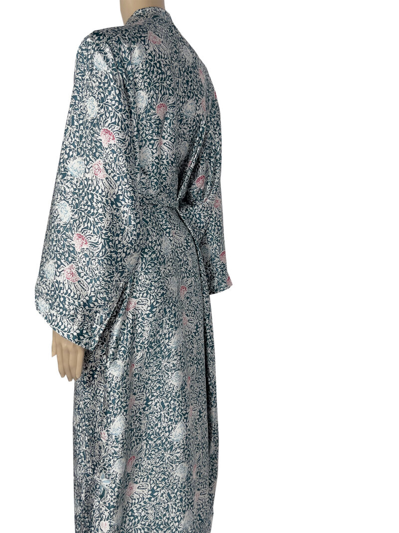 Aquagrøn Silk Robe - Morgenkåbe i Silke - Ketut Riyanti - Fair Fashion fra Bali - Mitzie Mee Shop