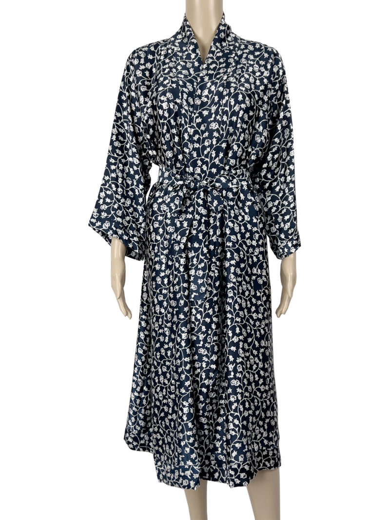 Blå Silk Robe - Ketut Riyanti - Fair Fashion fra Bali - Mitzie Mee Shop