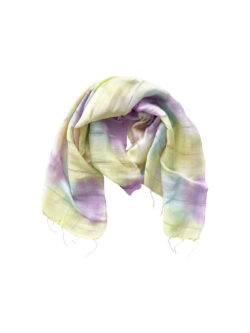 Tie-dye tørklæde - Pastelfarvet batik - Silke & Bomuld - Mitzie Mee Shop