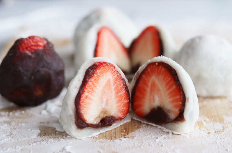 Opskrift: Ichigo Daifuku - Mochi med friske jordbær