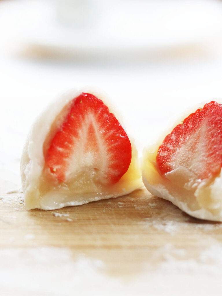 Opskrift: Ichigo Daifuku - Mochi med friske jordbær