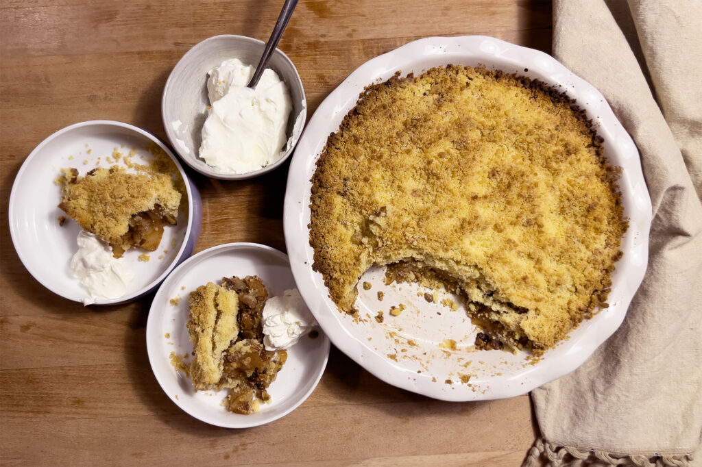 Opskrift: Apple Crumble med Marcipan og Granola