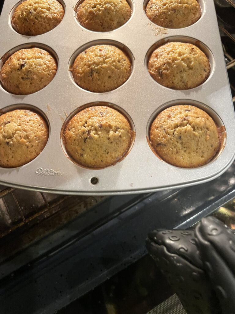 Opskrift: Bananmuffins med Chokolade og Valnødder