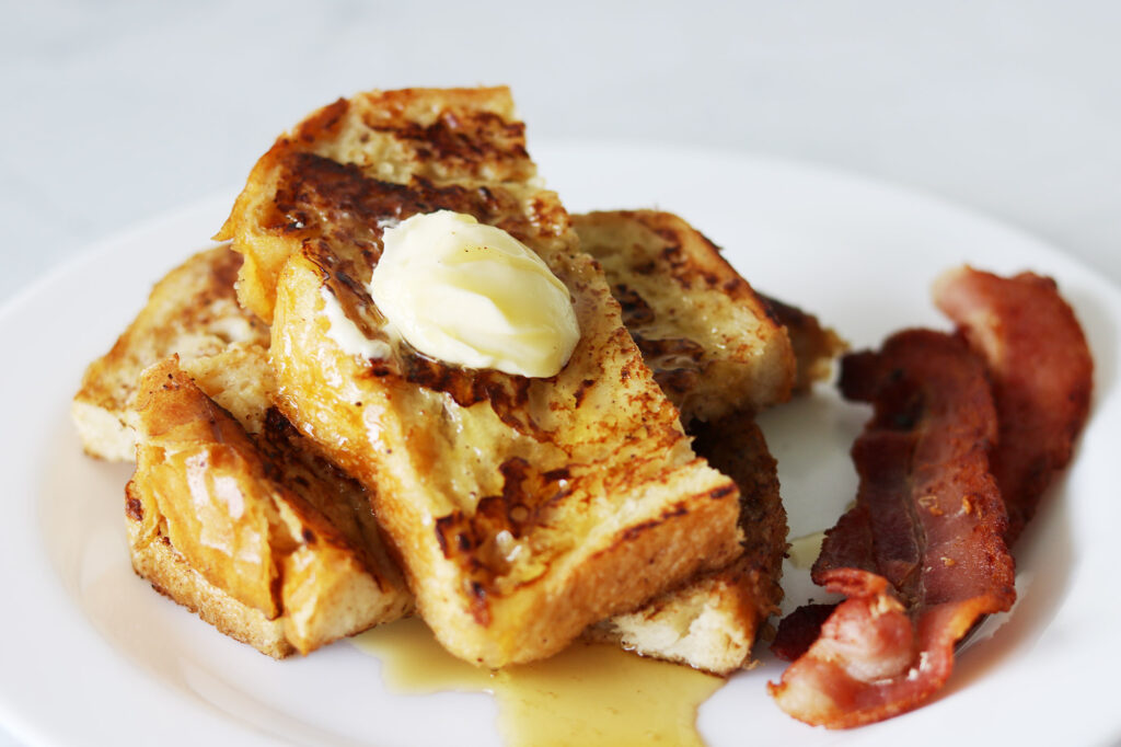 Opskrift: French toast med bacon