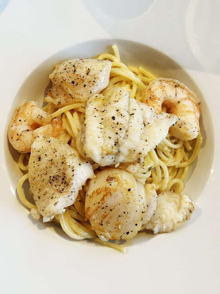 Opskrift: Kristians pasta med alt godt fra havet