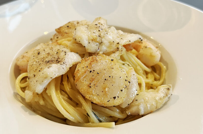 Recept: Kristians pasta med allt gott från havet
