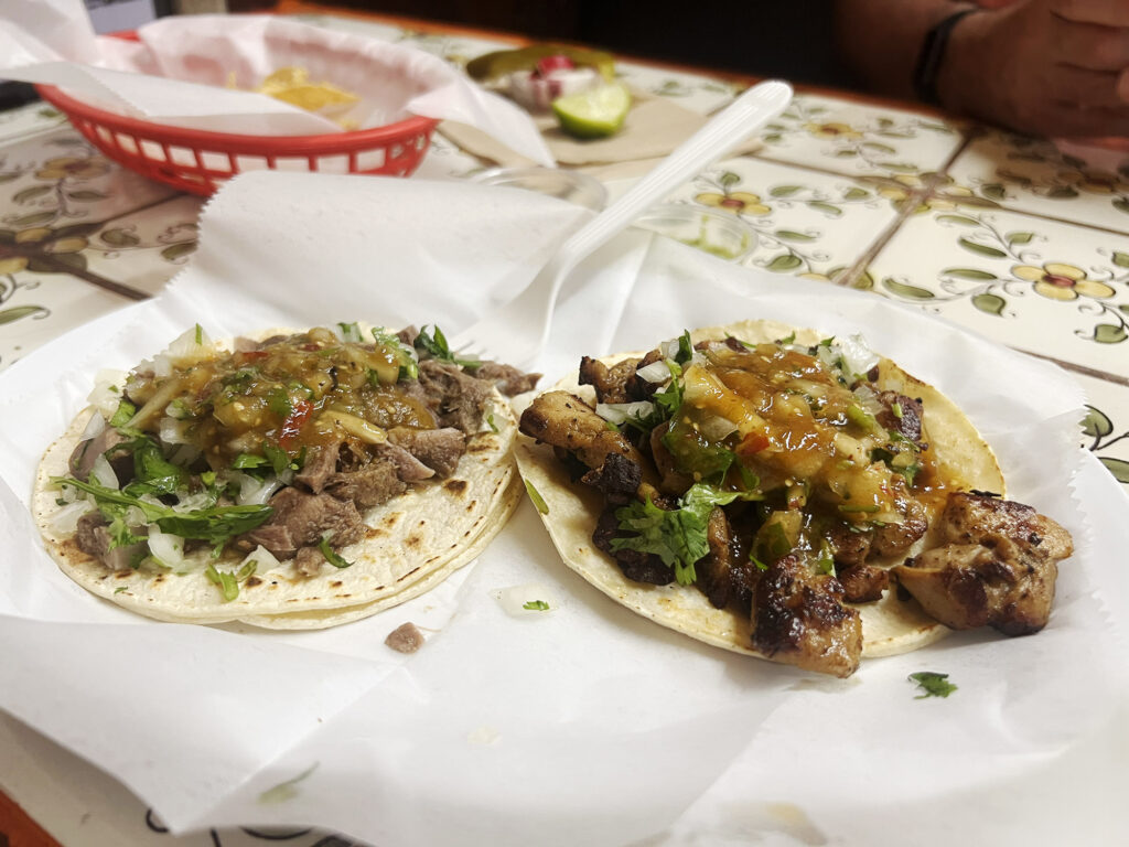 Morgenmad på Taqueria Bahia i San Rafael