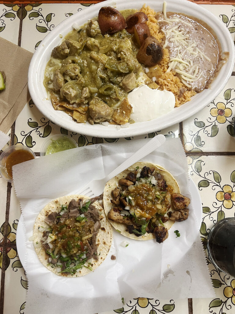 Morgenmad på Taqueria Bahia i San Rafael